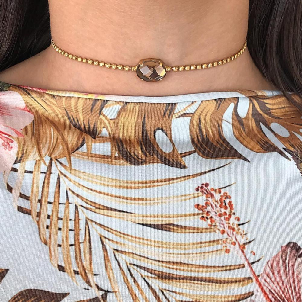 Choker cristais
