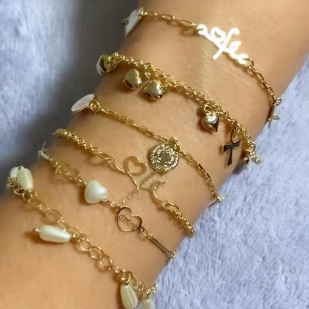Pulseira minimalista folheada a ouro 18k