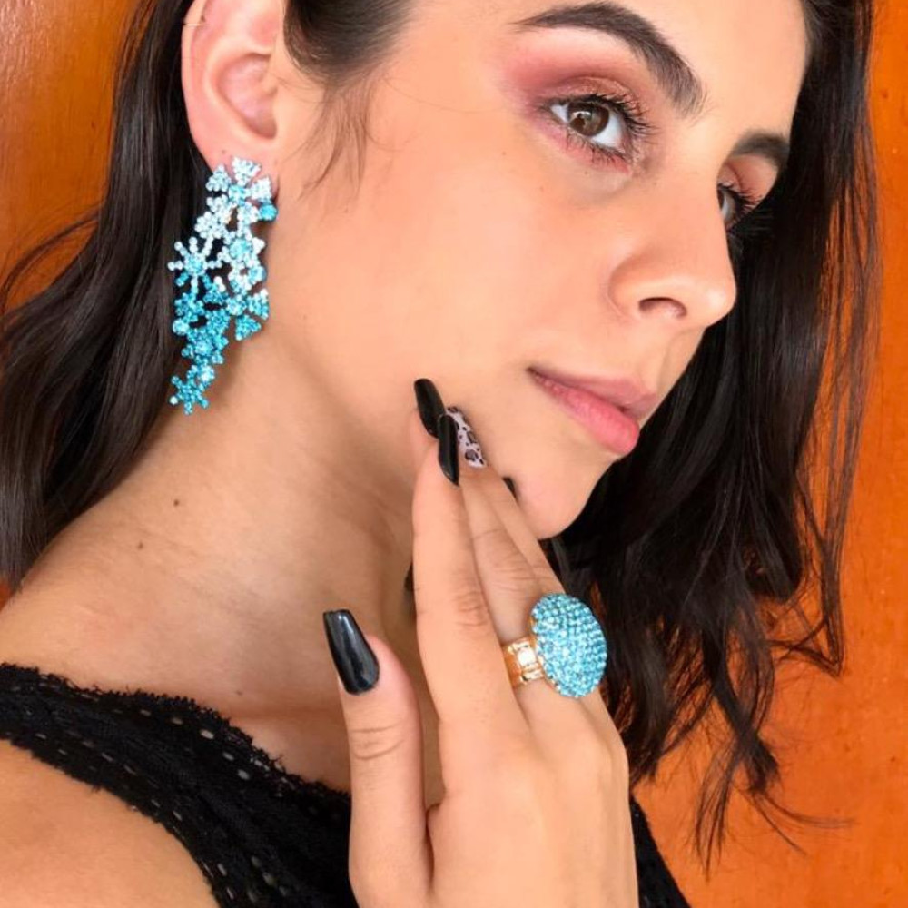 Brinco Ponteira Floral