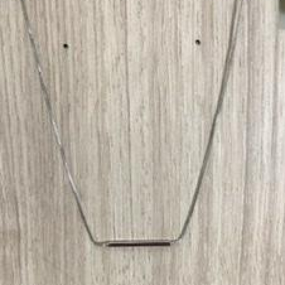 Choker minimalista ródio branco