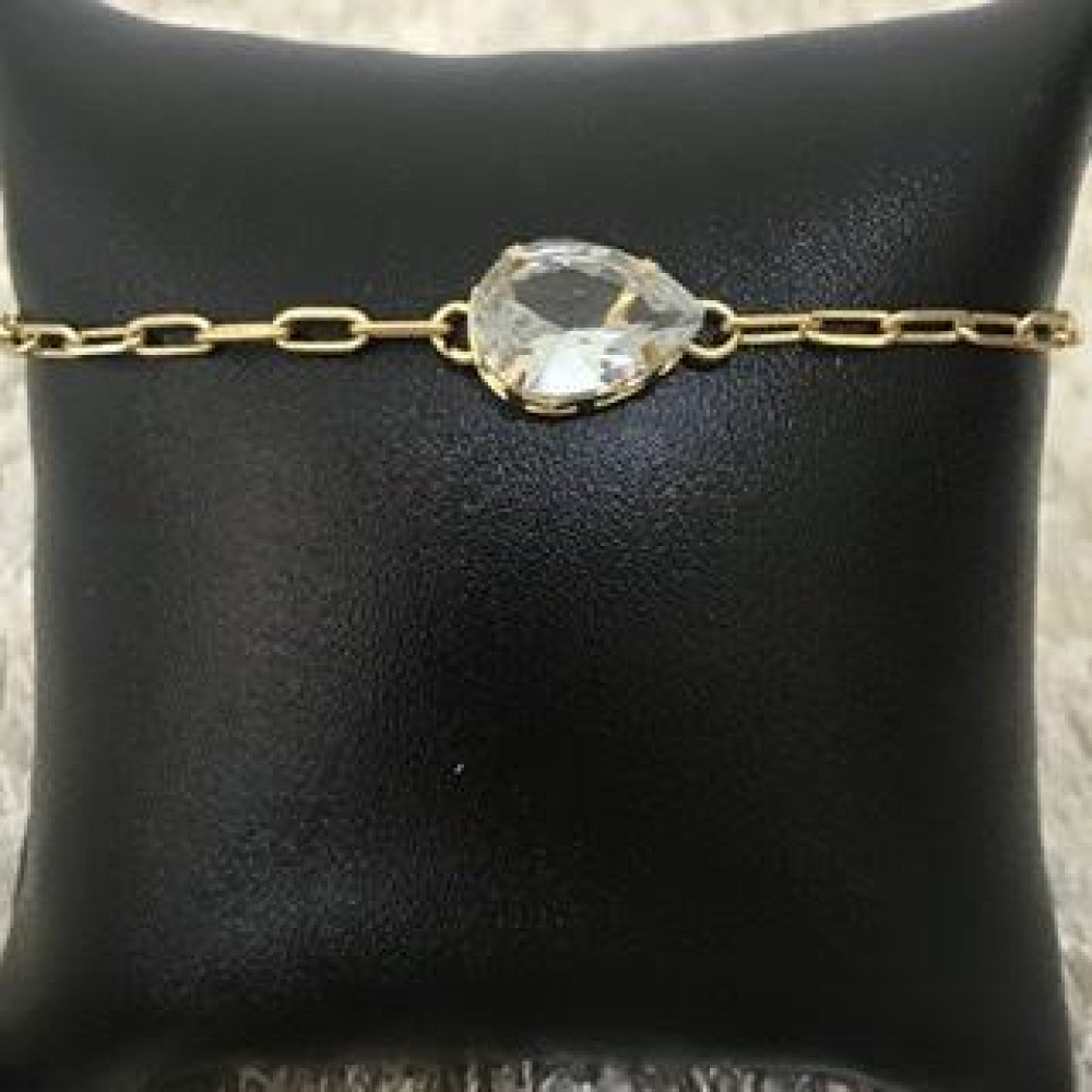 Pulseira gota cristal 