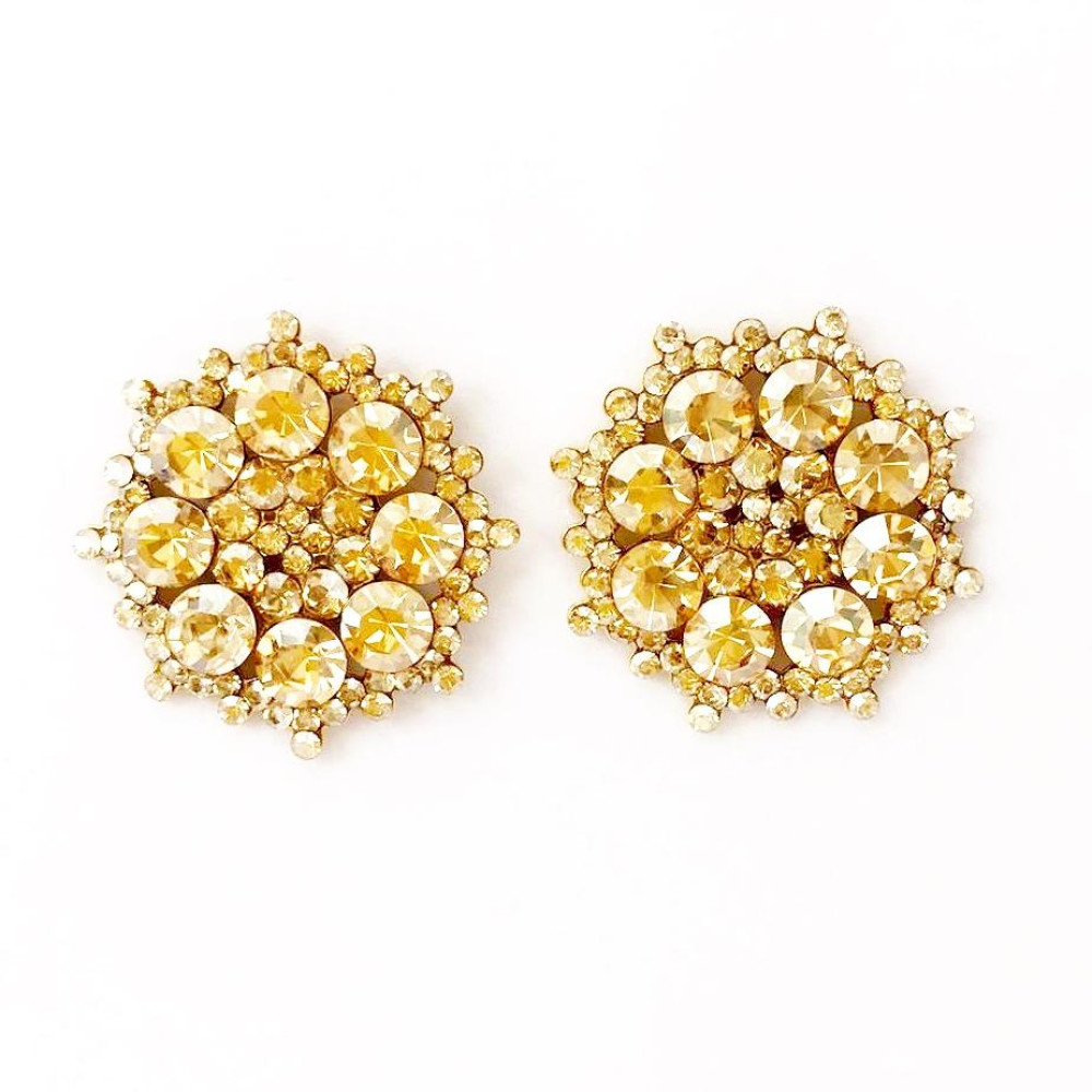 brinco com strass 