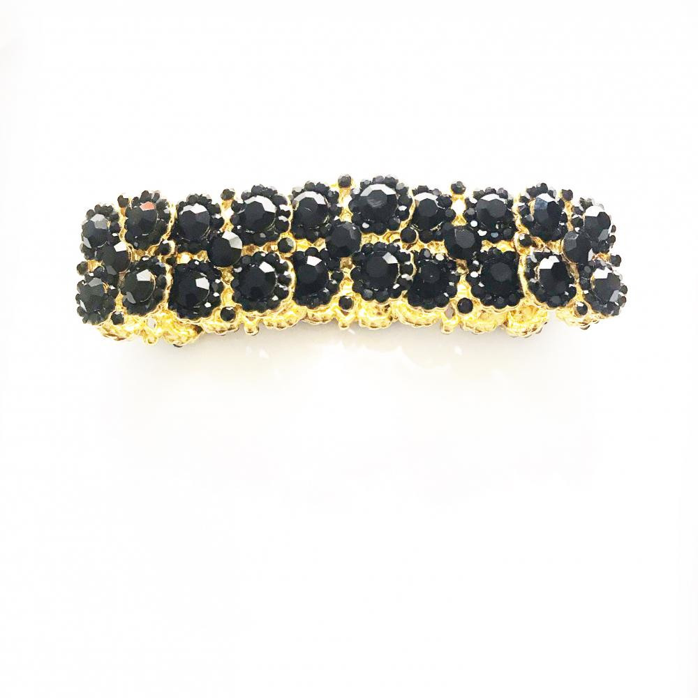 Pulseira de strass Jet Ouro