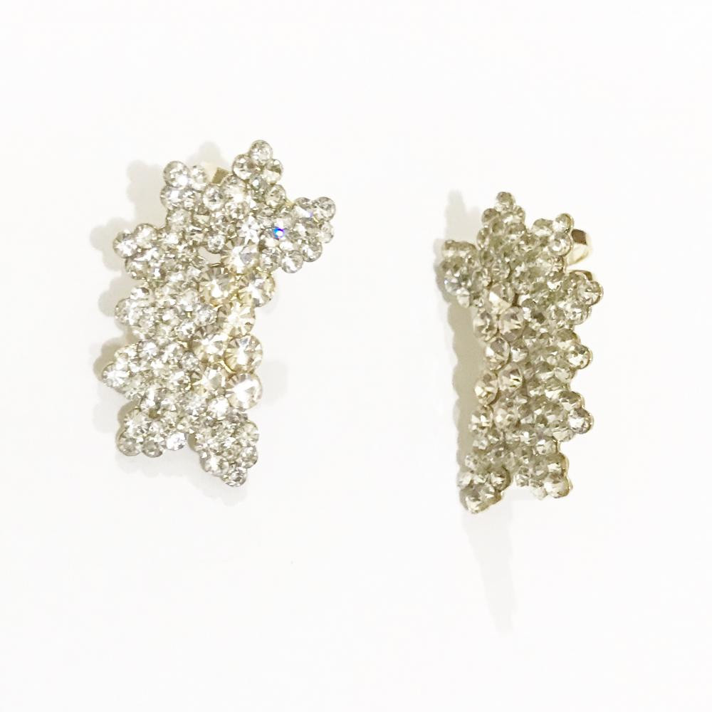 Brinco earcuff com strass Folheado a ouro 18kg