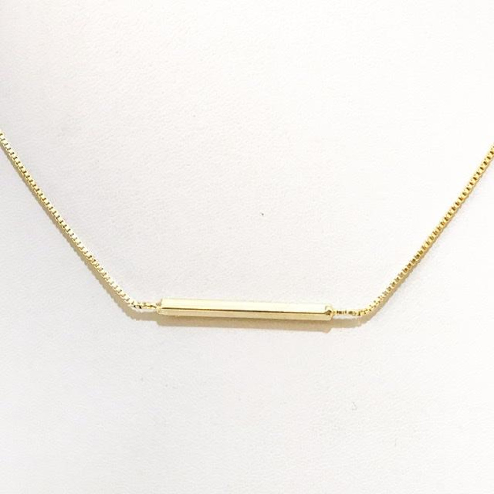 Choker Minimalista folheada a ouro 18k
