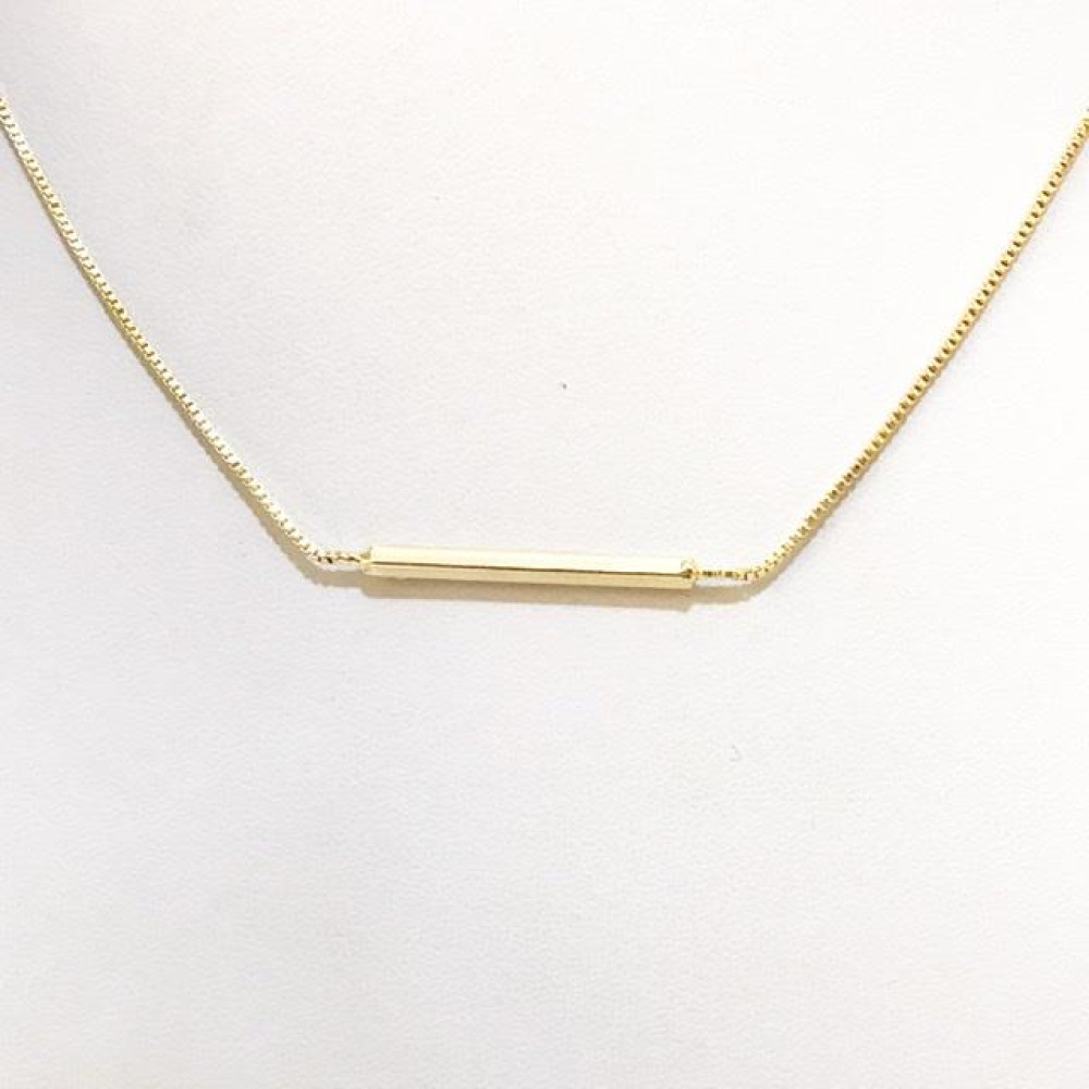 Choker Minimalista folheada a ouro 18k