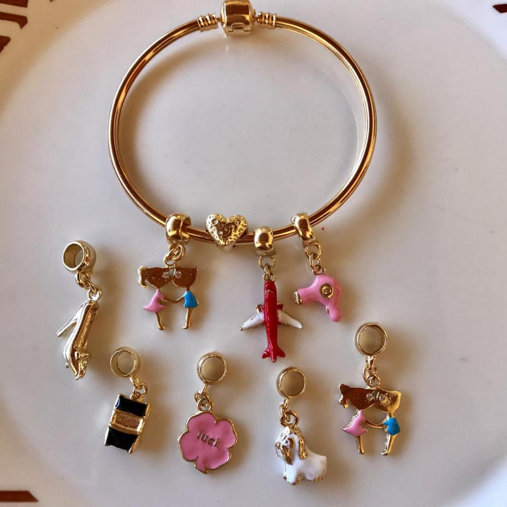 Pulseira pandora aro folheado a ouro 18k