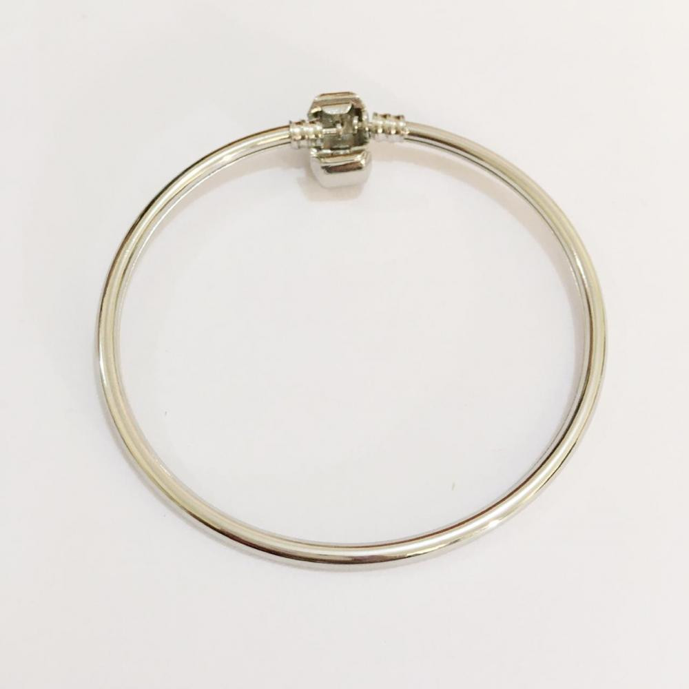 Pulseira aro pandora ródio branco (Prata)