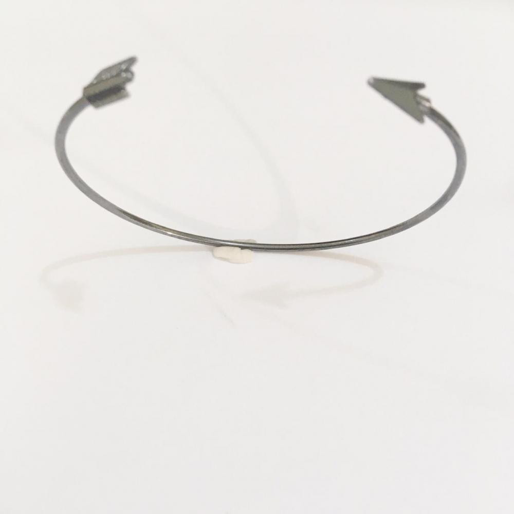 Pulseira minimalista  bracelete Ródio Negro