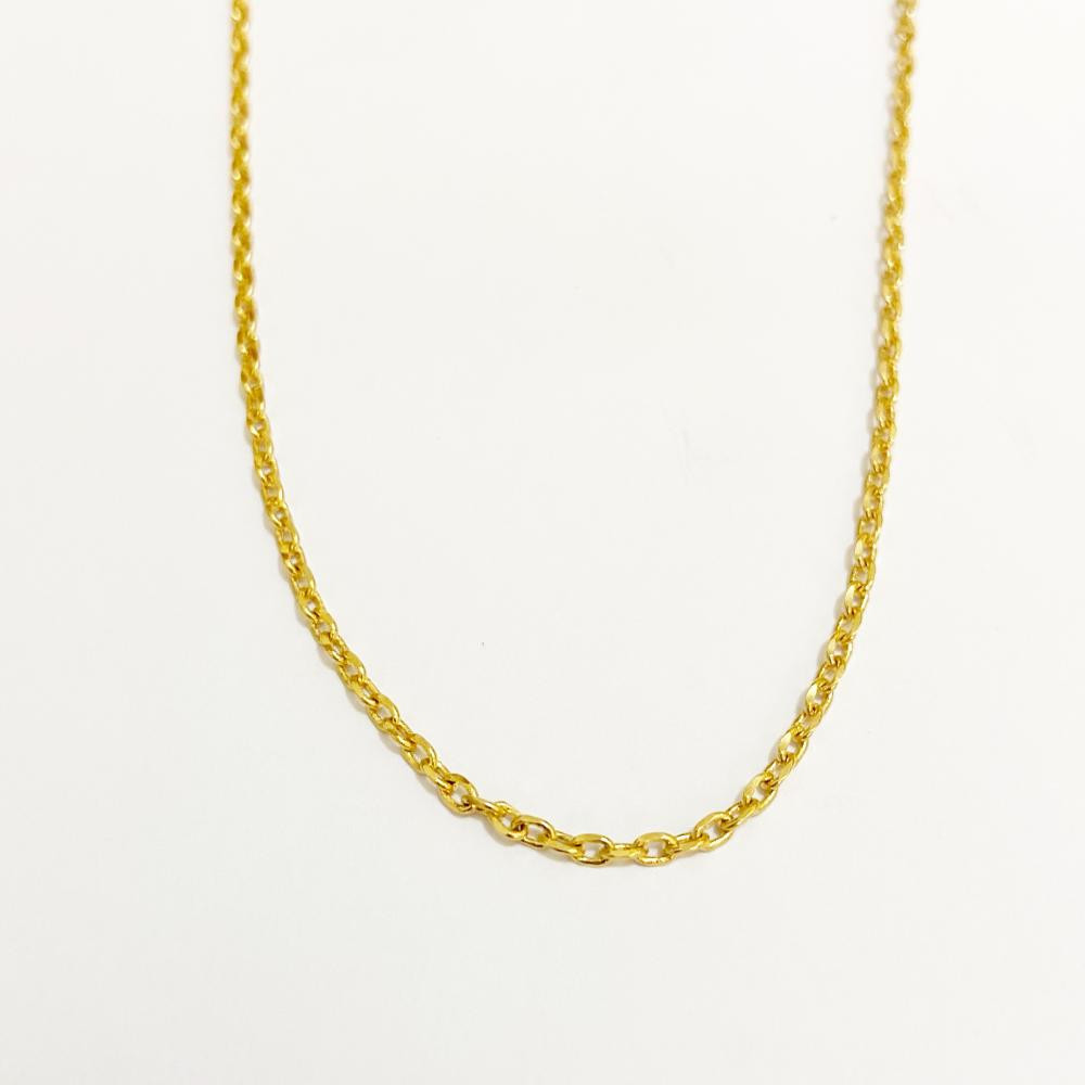 Colar corrente mini elos folheada a ouro 18k