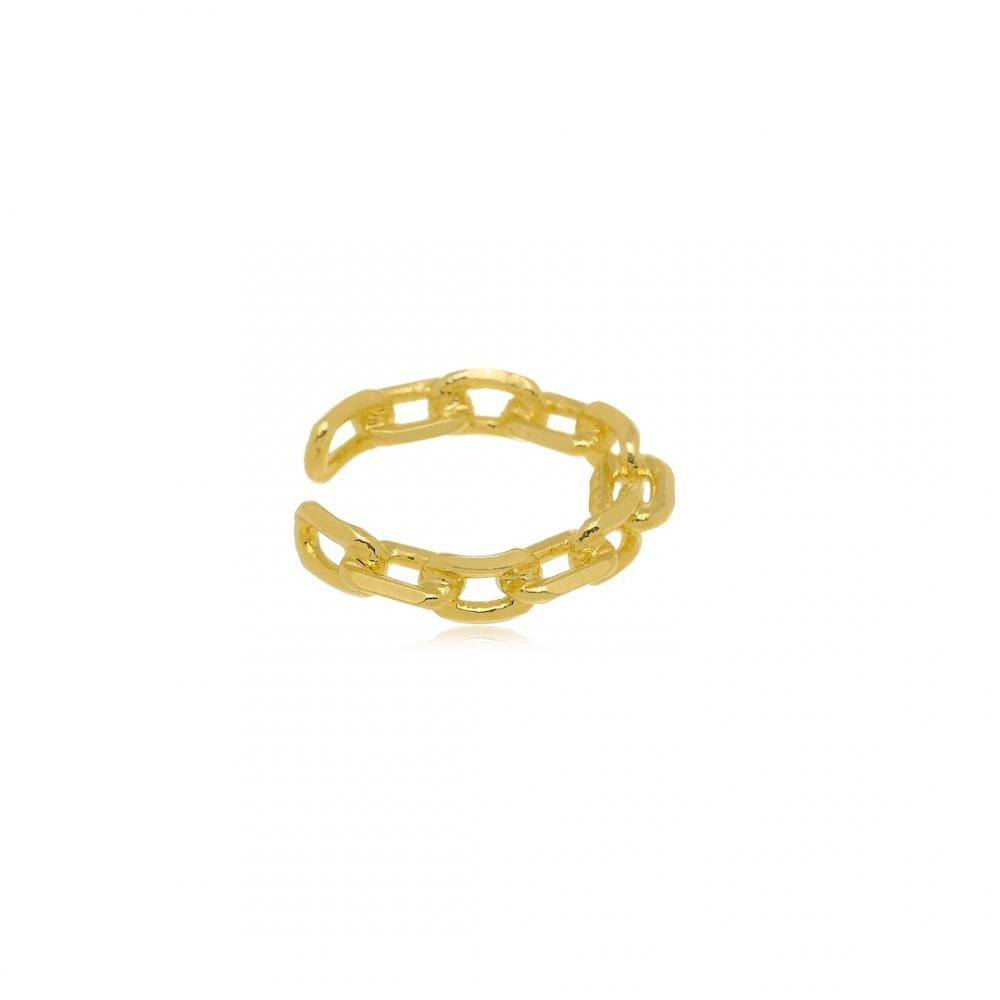  Piercing fake pequeno de elos  folheado a ouro 18k 