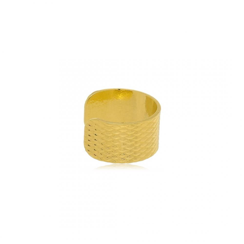  Piercing fake pequeno liso folheado a ouro 18k 