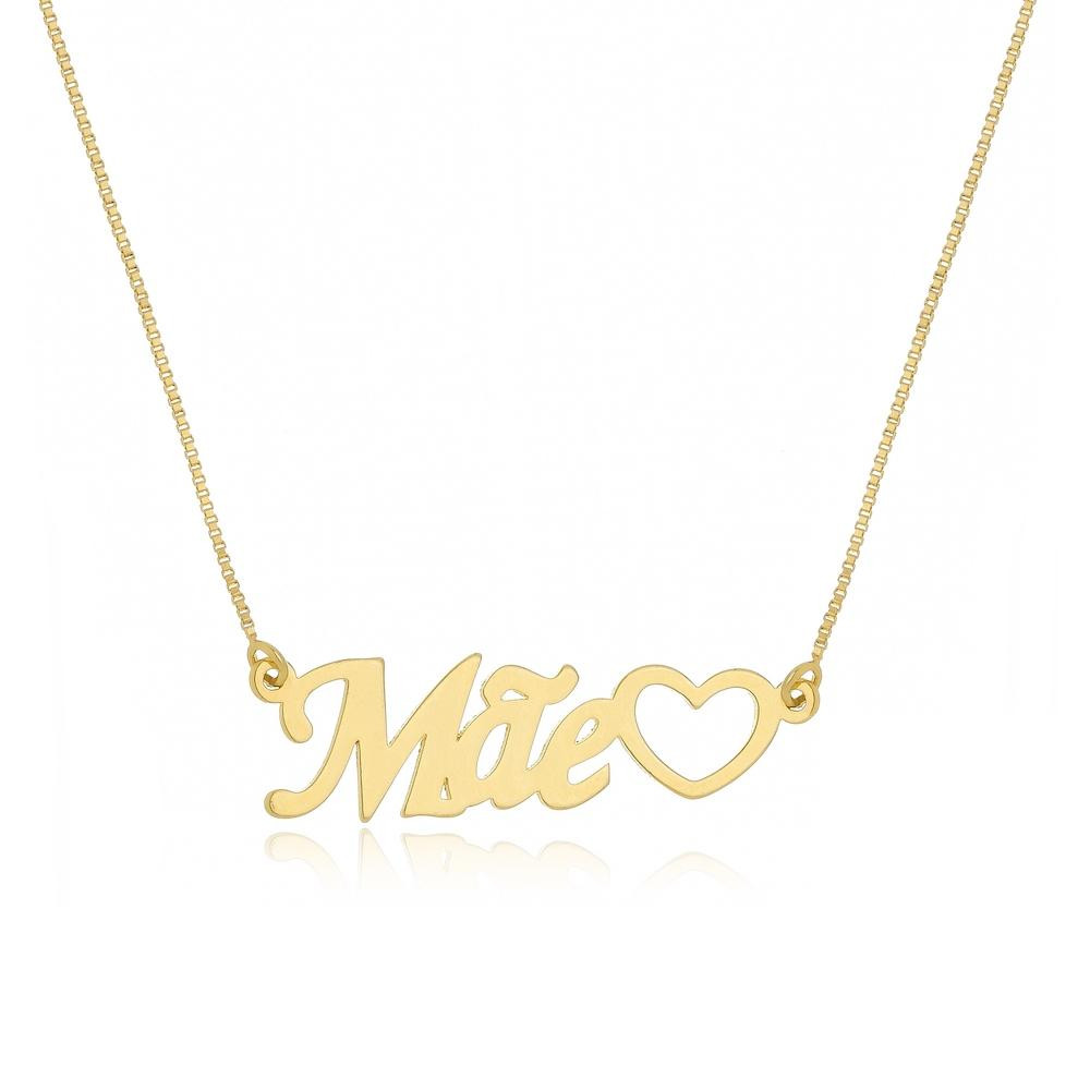 Colar Personalizado com nome comum e pingente de coração