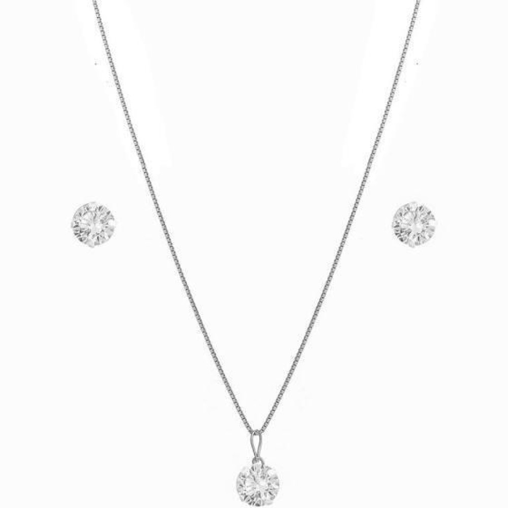 Conjunto de ponto de luz de prata 925