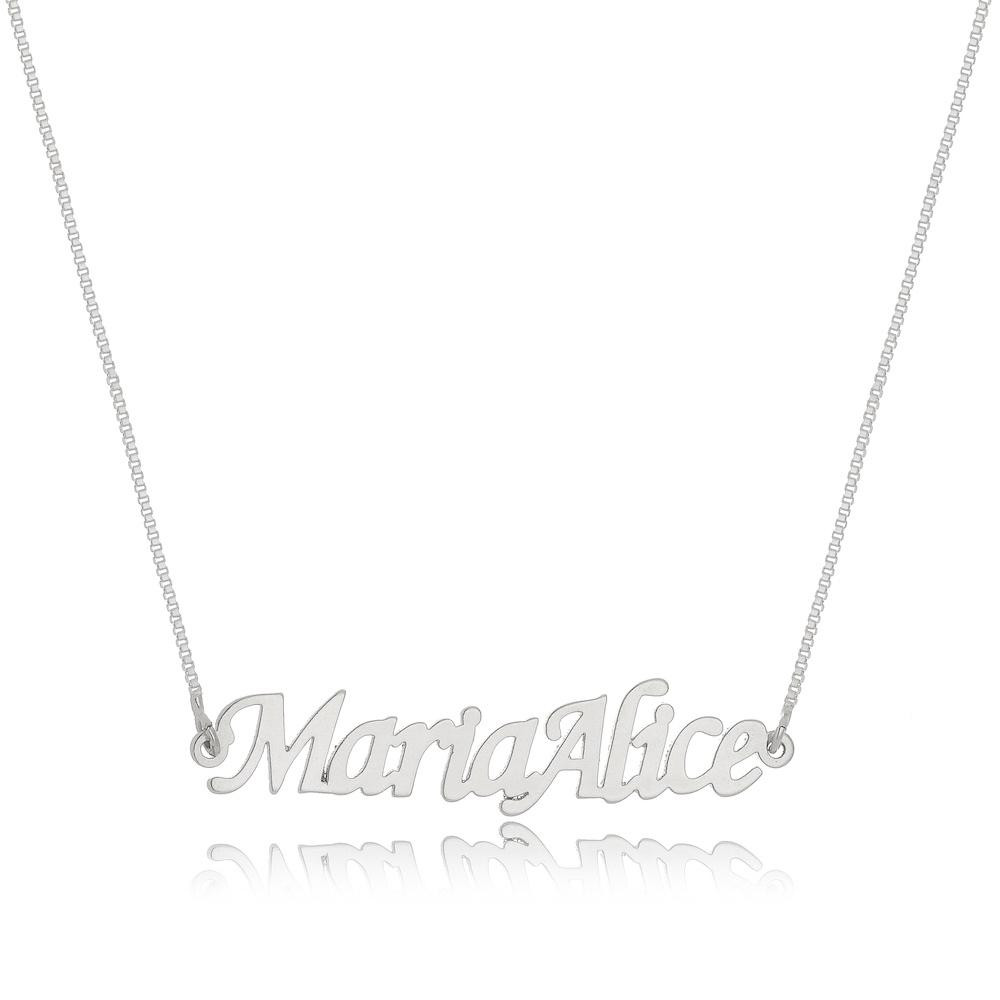 Colar nome composto personalizado na prata 925