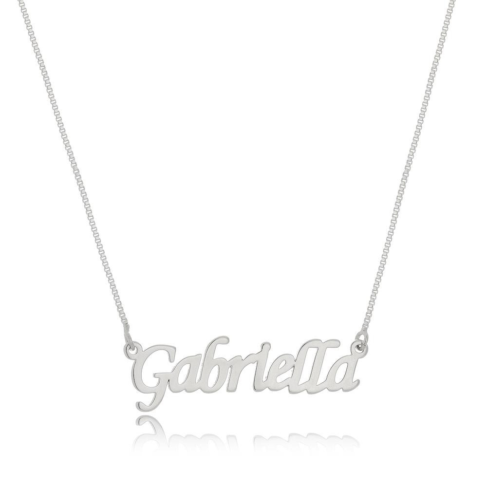 Colar nome comum personalizado na prata 925