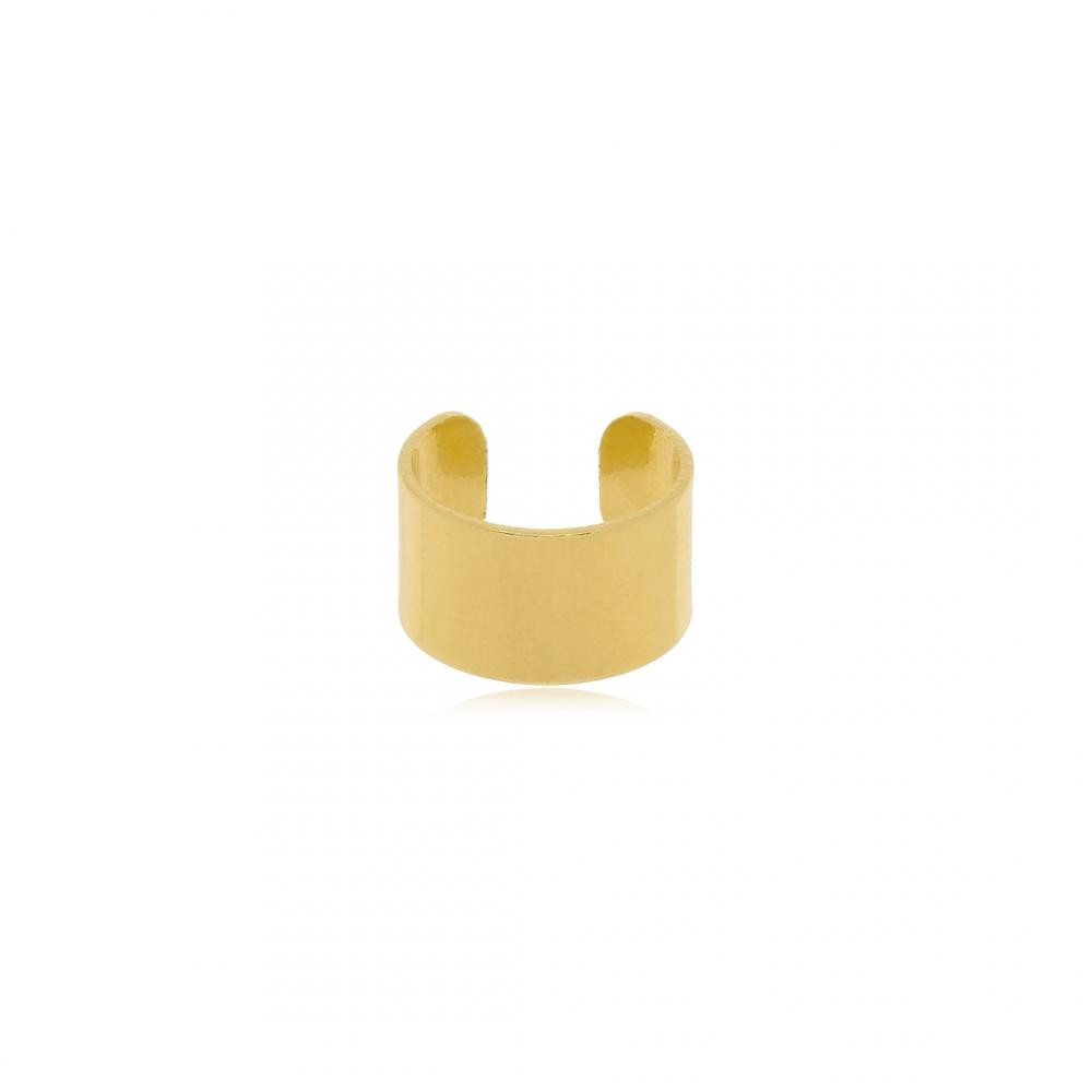 Piercing fake liso banhado a ouro 18k