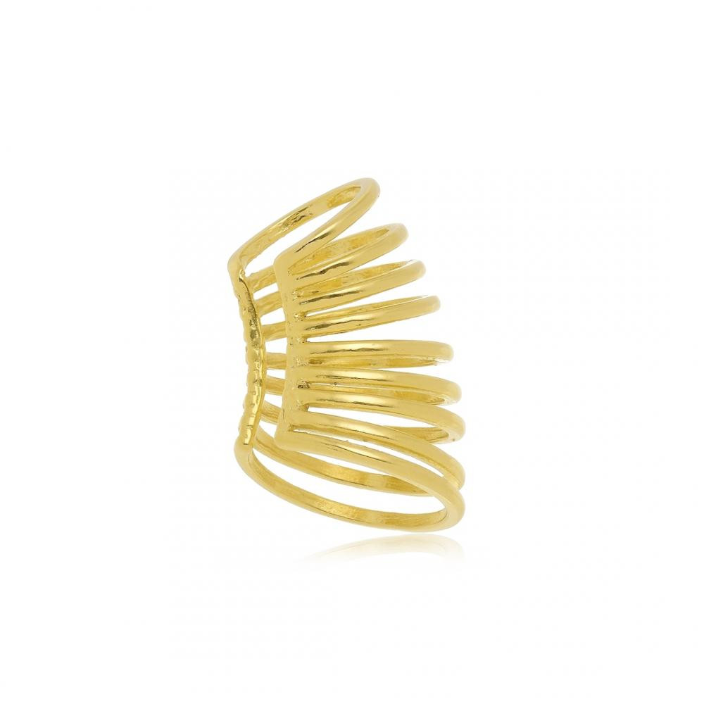 Piercing fake de pressão mari banhado a ouro 18k