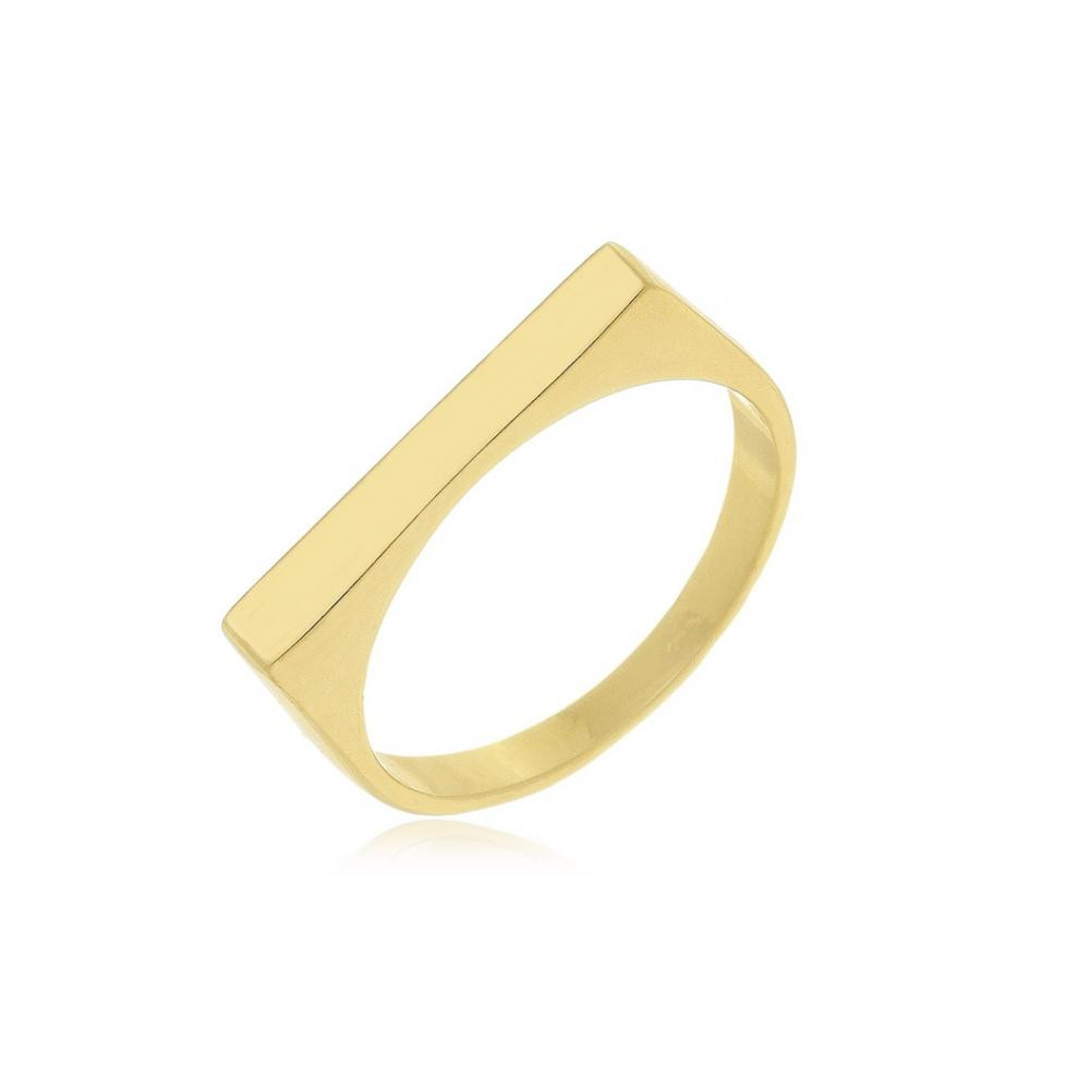 Anel amor de mãe banhado a ouro 18k