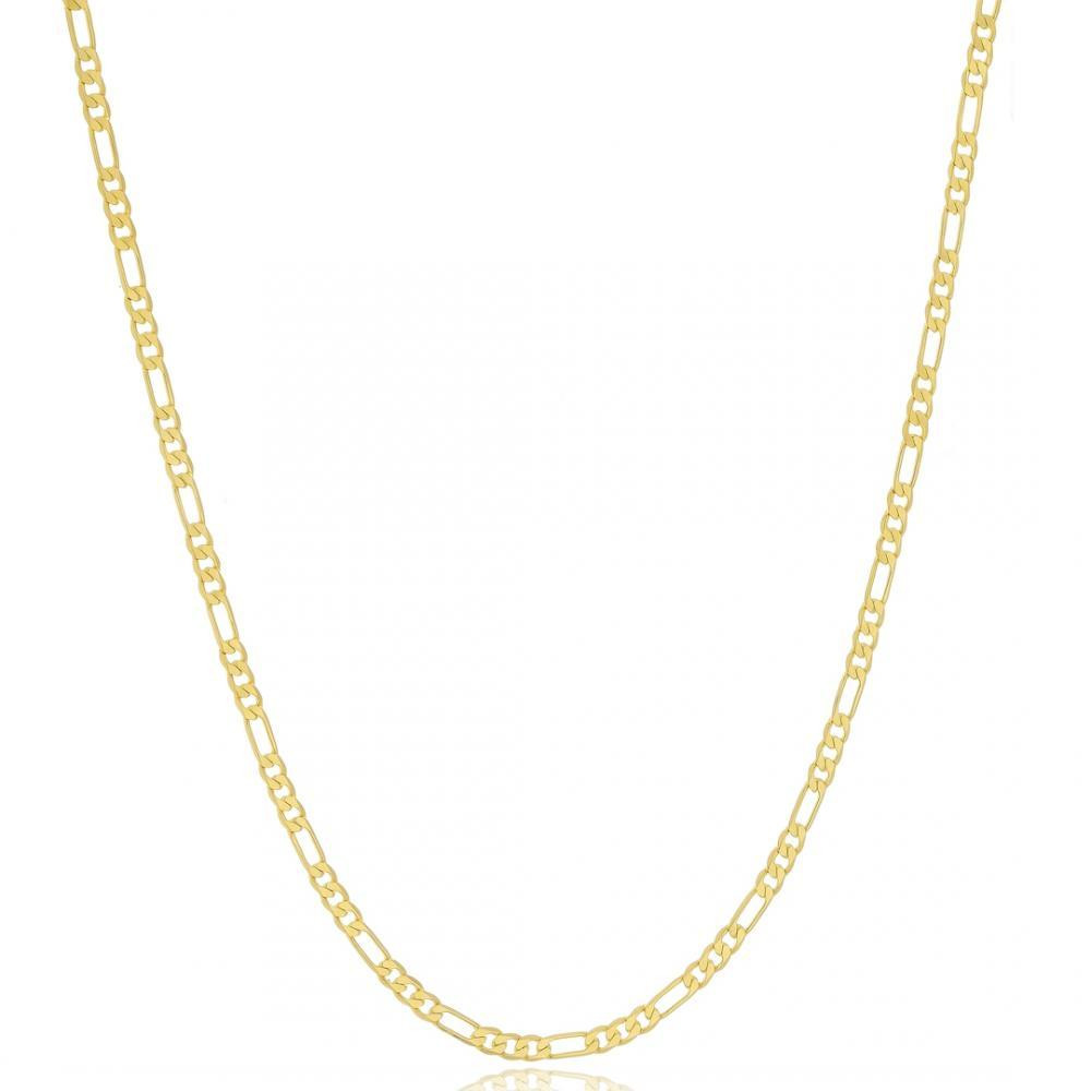 Choker com corrente grumet banhada a ouro 18k 