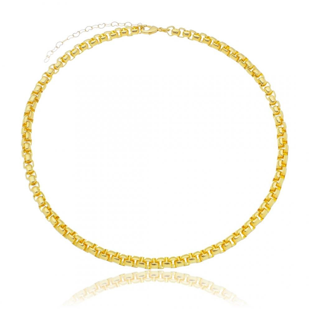 Colar Viviany banhada a ouro 18k 