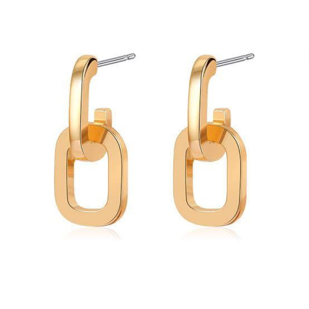 Brinco minimalista Priscilla banhado a ouro 18k