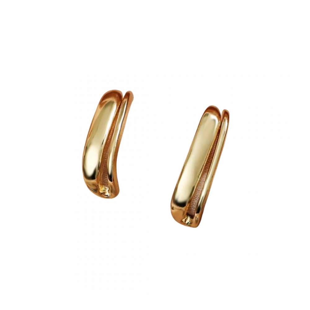 Brinco Zoe fake banhado a ouro 18k