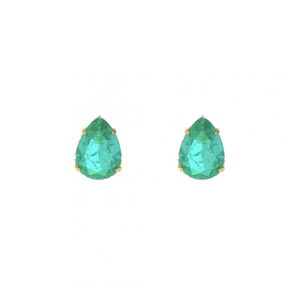 Brinco de gota Mariana banhado a ouro 18k 