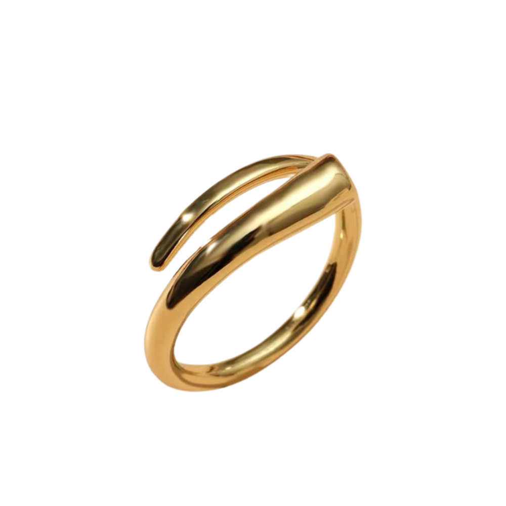 Anel Adele banhado a ouro 18k 