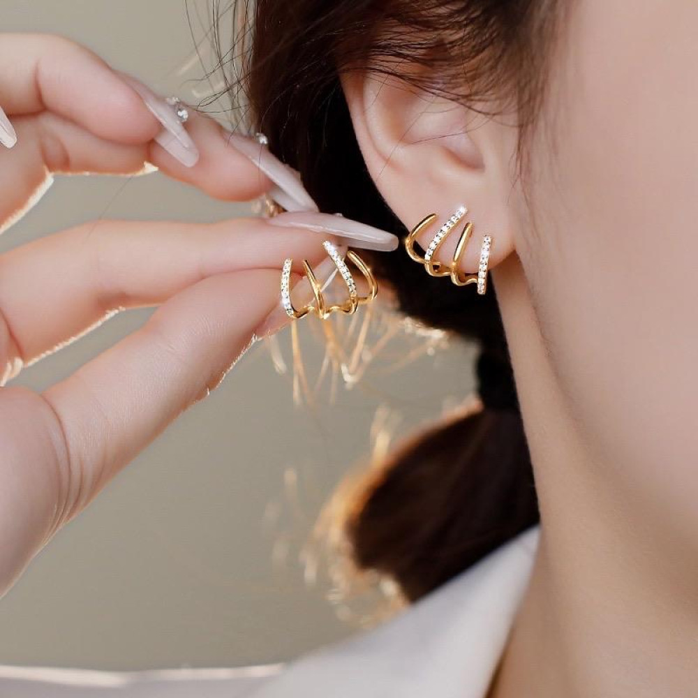 Brinco earcuff Brenda banhado a ouro 18k