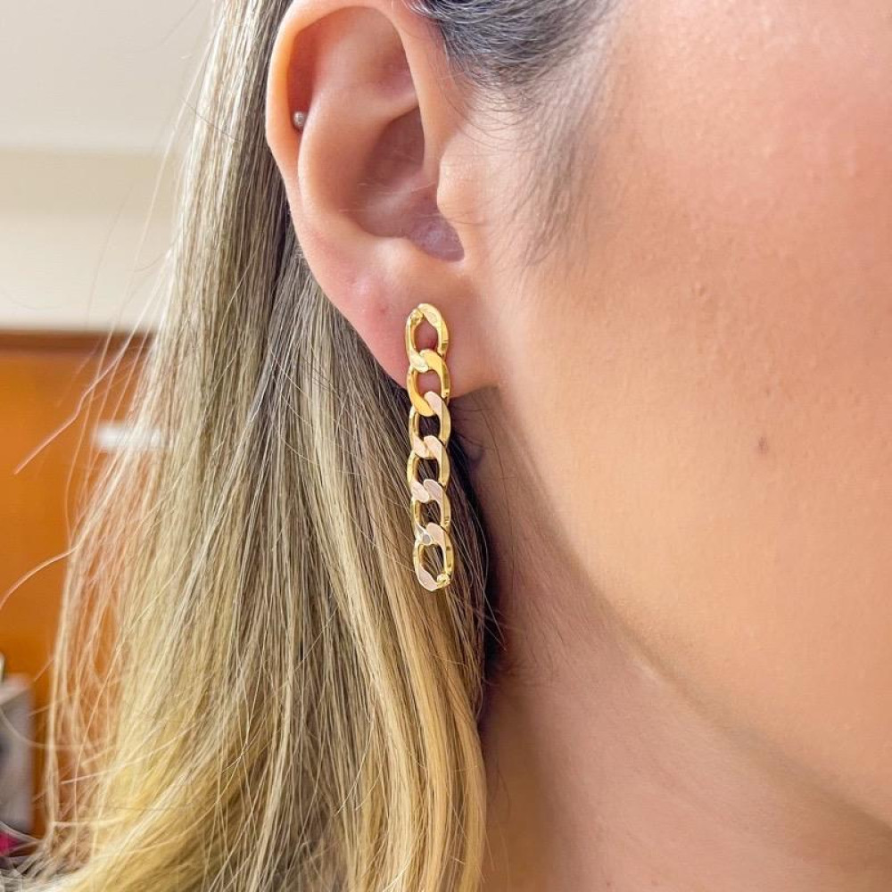 Brinco Matilda banhado a ouro 18k 