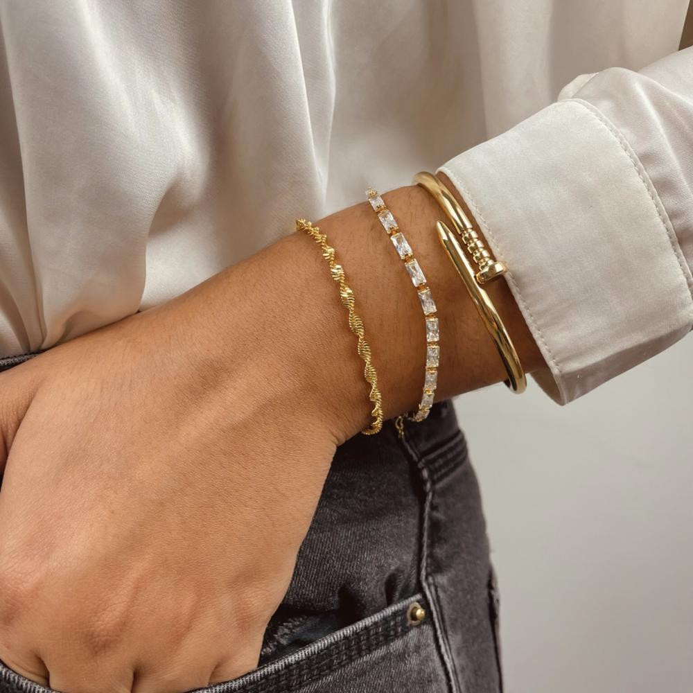 Pulseira Gabi banhada a ouro 18k