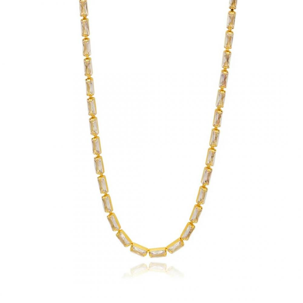 Choker riviera Gabi banhada a ouro 18k 