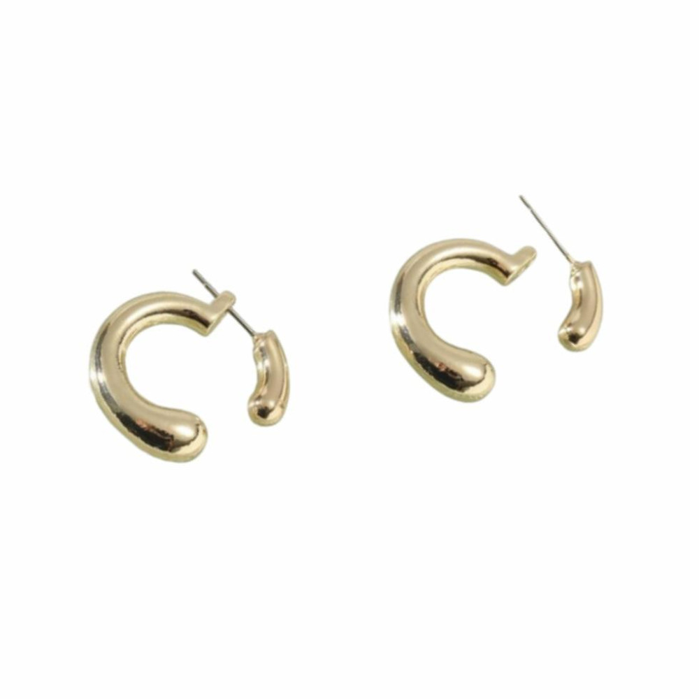 Brinco argola Agnes banhado a ouro 18k
