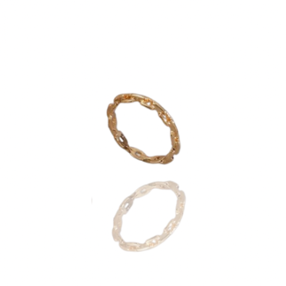 Anel Alana banhado a ouro 18k