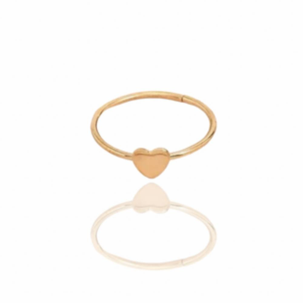 Anel Bruna minimalista banhado a ouro 18k
