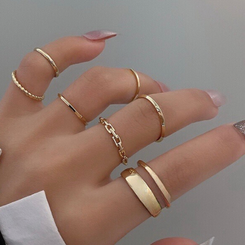 Anel Alana banhado a ouro 18k