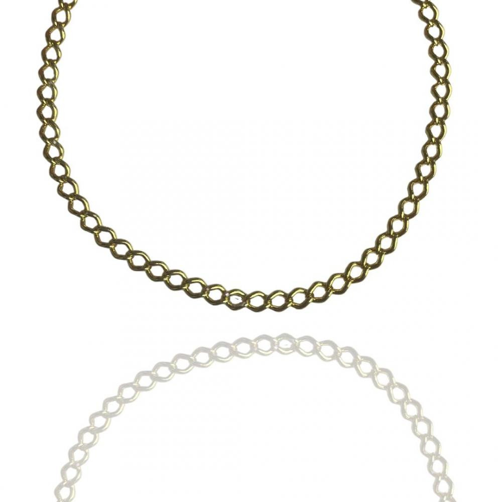 Tornozeleira Sandra banhada a ouro 18k