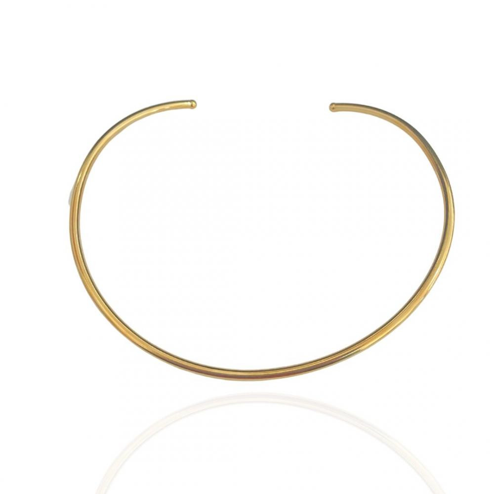 Choker Ada de aro grosso banhada a ouro 18k