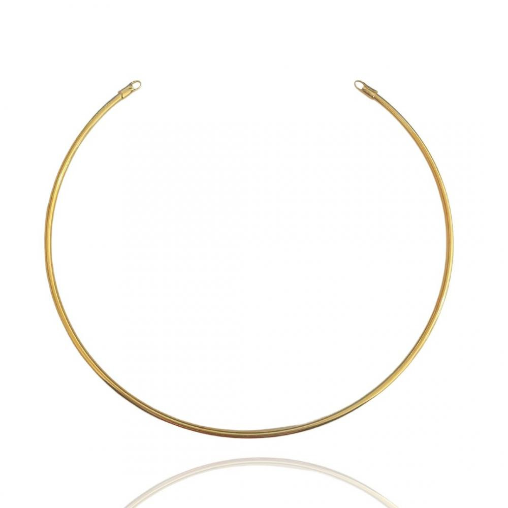 Choker Ada de aro médio banhada a ouro 18k