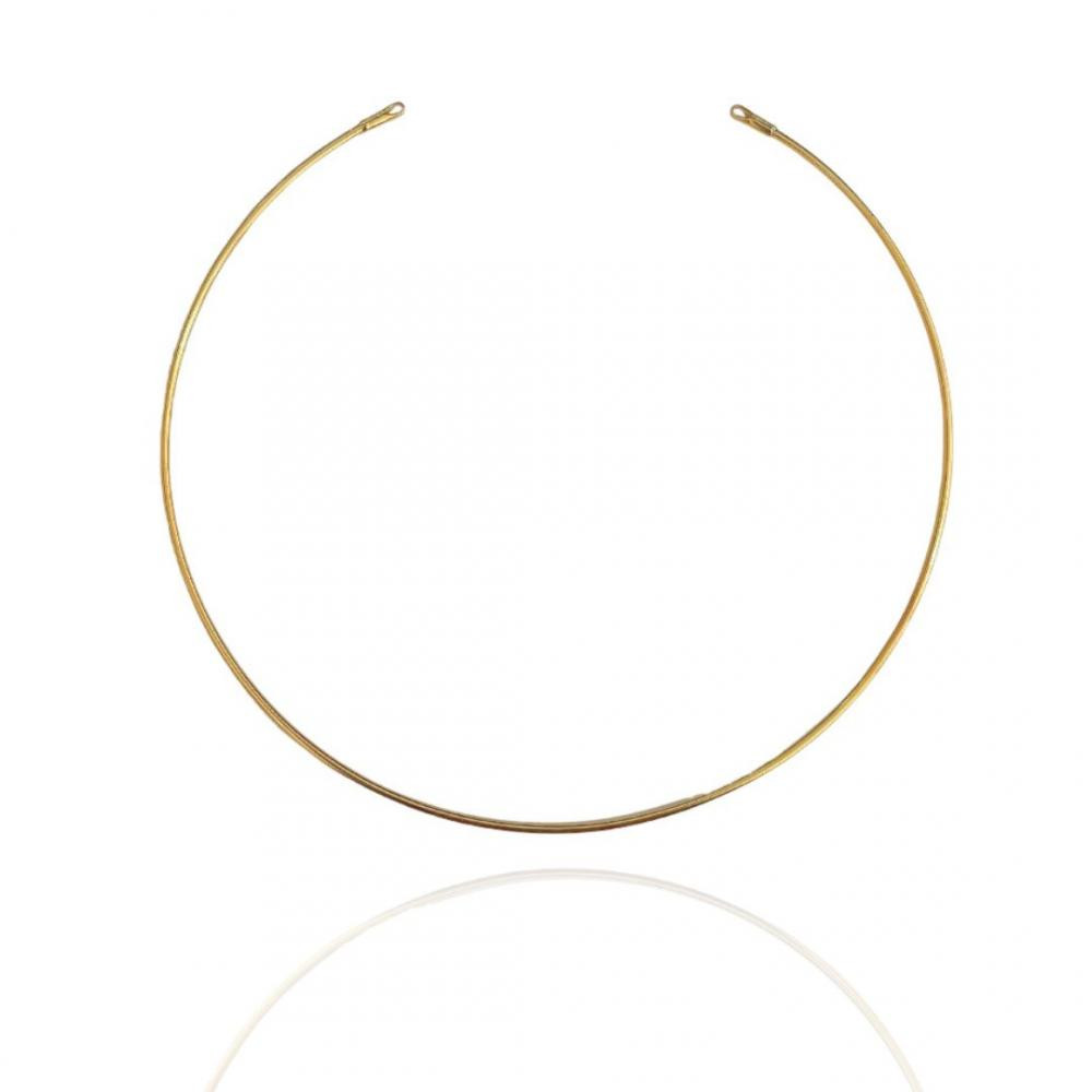 Choker Ada de aro fino banhada a ouro 18k