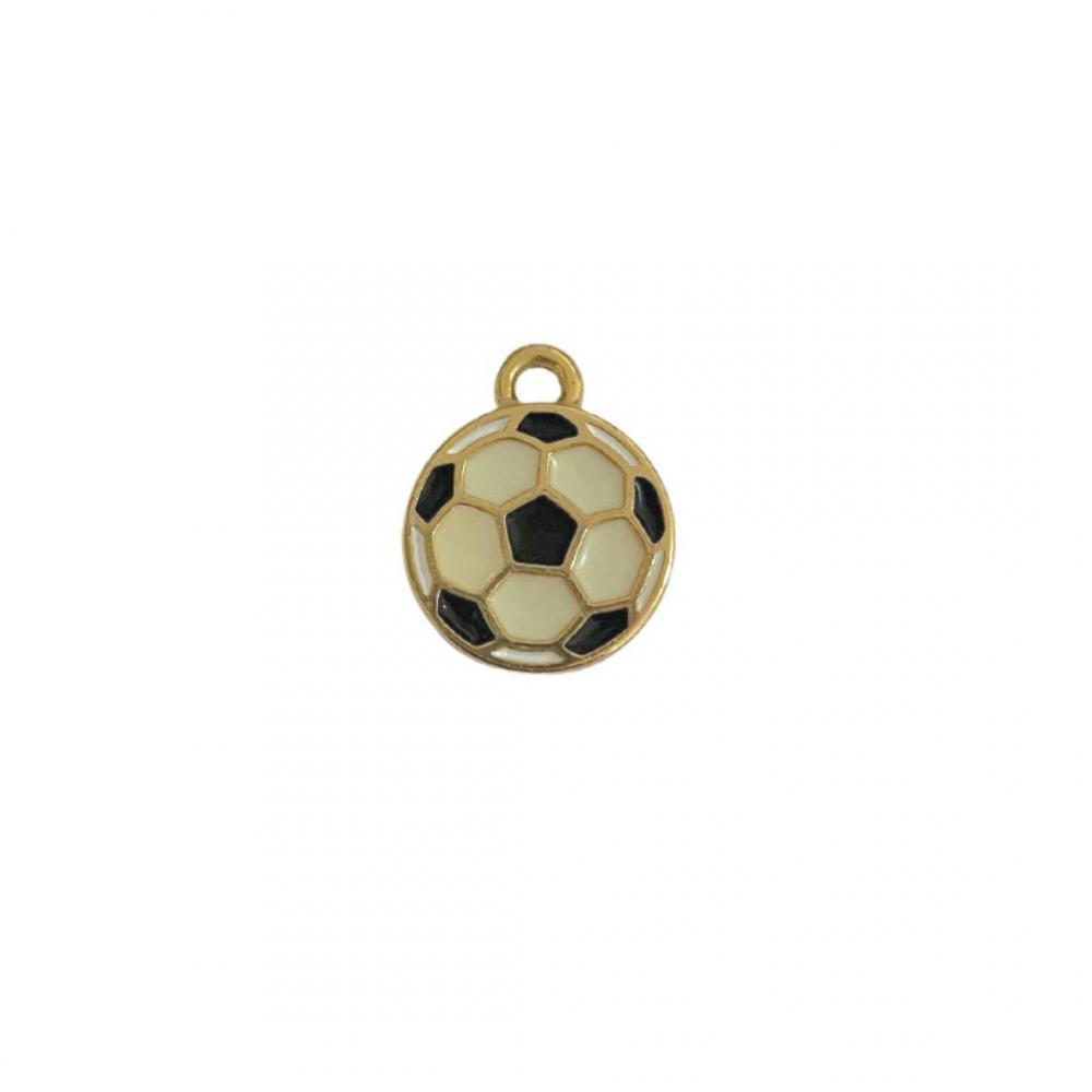 Pingente de bola banhado a ouro 18k