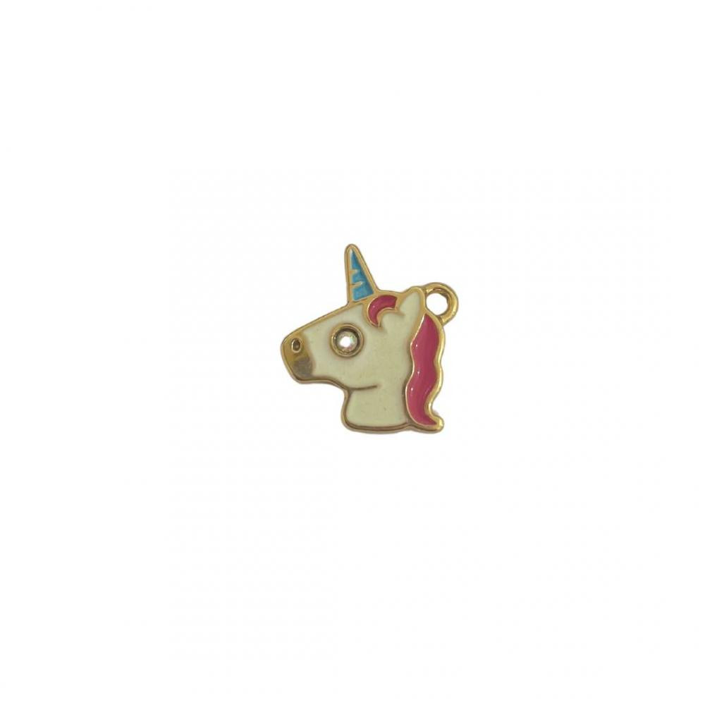 Pingente de unicórnio banhado a ouro 18k
