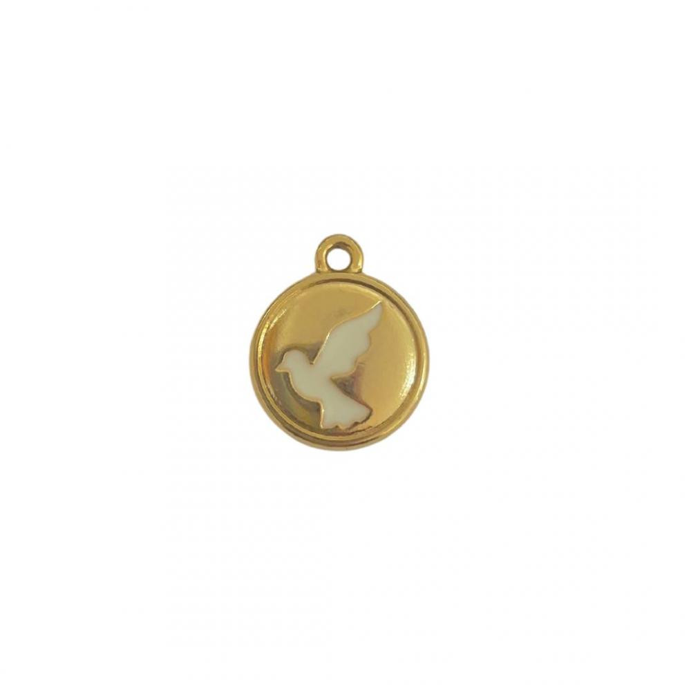 Pingente Pomba da Paz banhado a ouro 18k