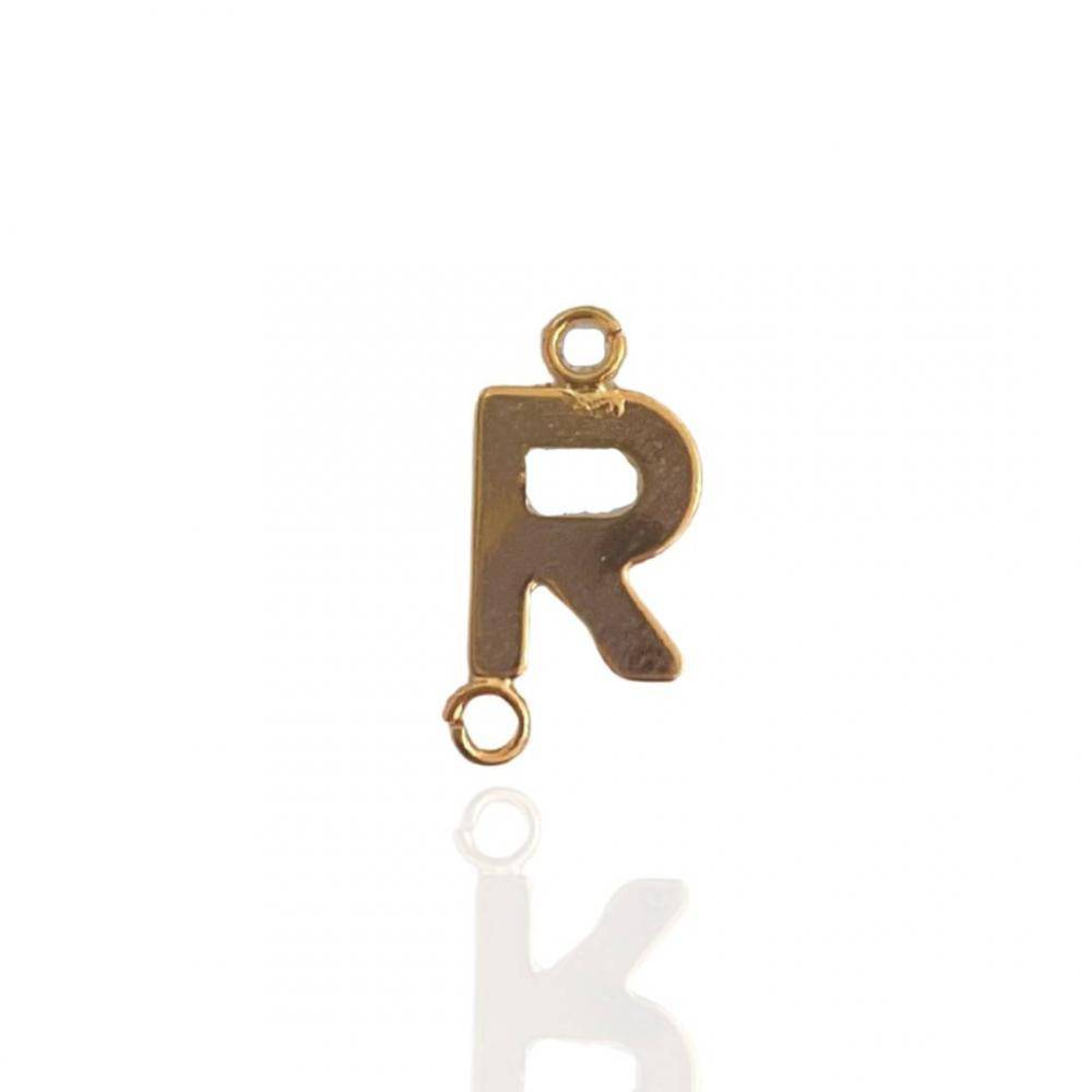 Letra personalizada banhada em ouro 18k