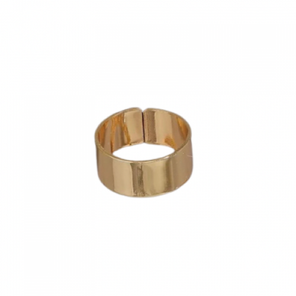 Anel Paula grande banhado a ouro 18k