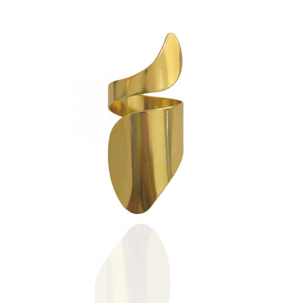 Anel regulável Mia banhado a ouro 18k 