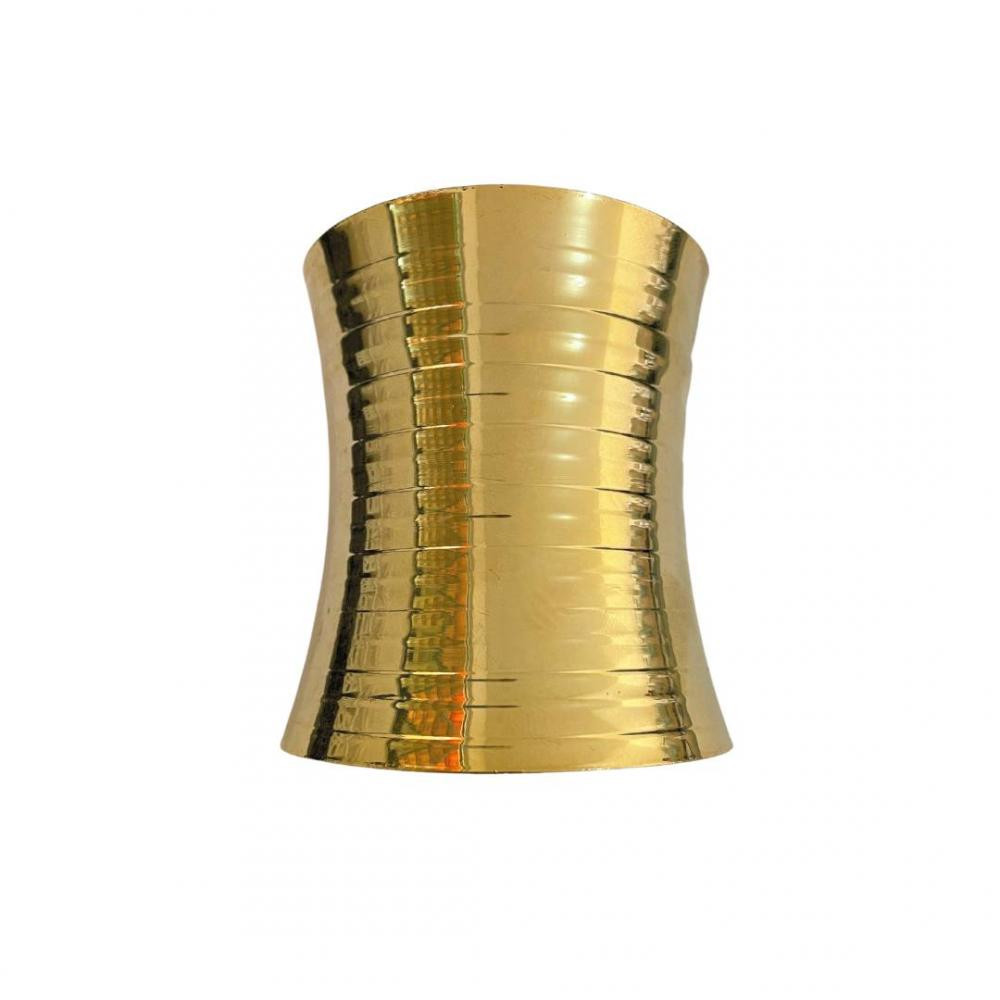 Bracelete grande Natália banhado a ouro 18k