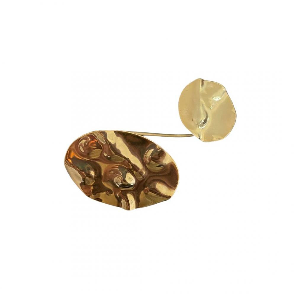 Bracelete martelado Daniela banhado a ouro 18k
