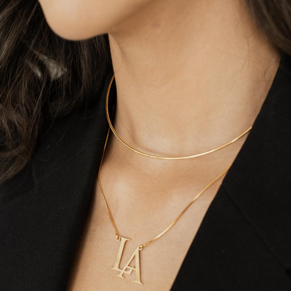 Choker Ada de aro fino banhada a ouro 18k